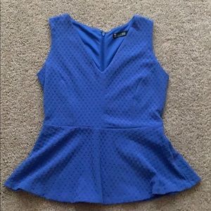 7th Avenue Peplum Dress Shirt Size S